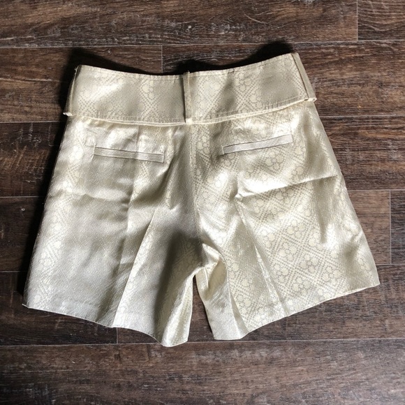 Pink Tartan High Waisted Cream Sparkly Shorts NWT - Picture 5 of 6